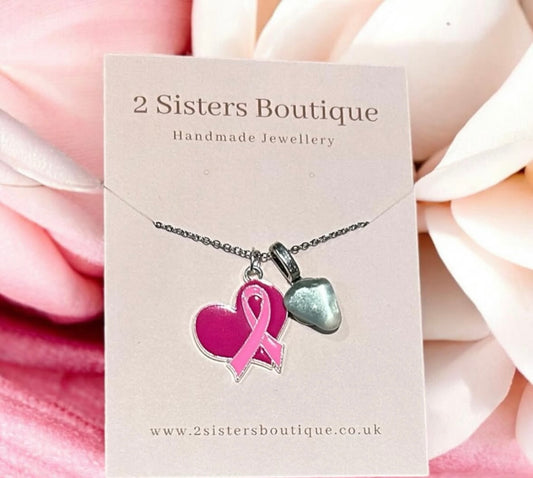💗’Let’s Support Eachother’ Sea Glass Necklace💗