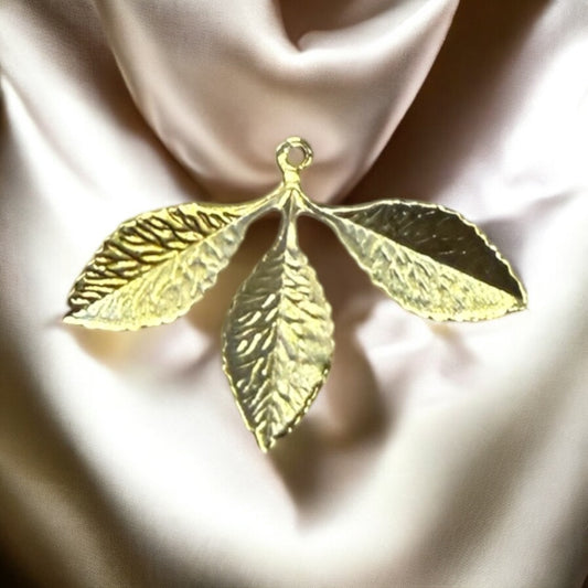 Golden Leaf Charm